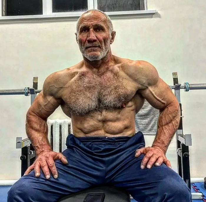 57 year old strongman Kim Skhashok from Adygea - Sport, Athletes, Republic of Adygea, Caucasians, Physical Education, Caucasus, Yandex Zen (link), Longpost