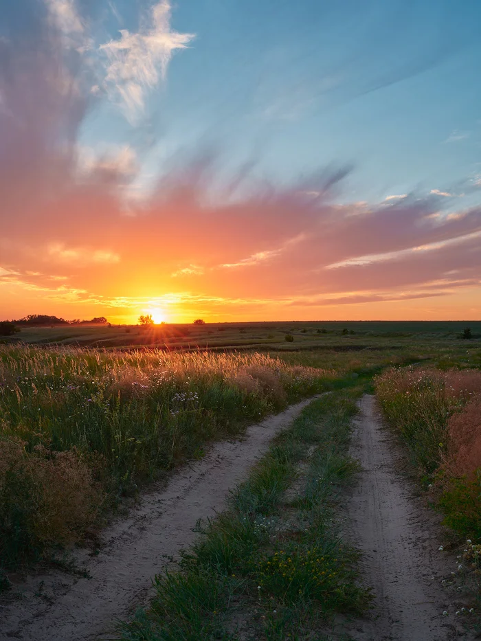 Summer is still ahead - My, The photo, Nature, Sunset, Sky, Evening, Clouds, Volgograd region