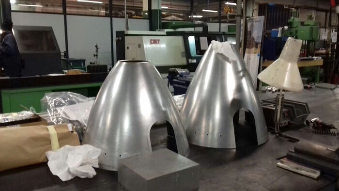Обтекатели собраны вместе. (фото предоставлено Исторической группой Савойи Маркетти)