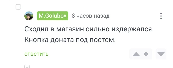 Reply to the post “On Pikabu, the discussion is about donations” - Beggars, Donut, Kamchatka, Text, Reply to post, Screenshot, Comments on Peekaboo