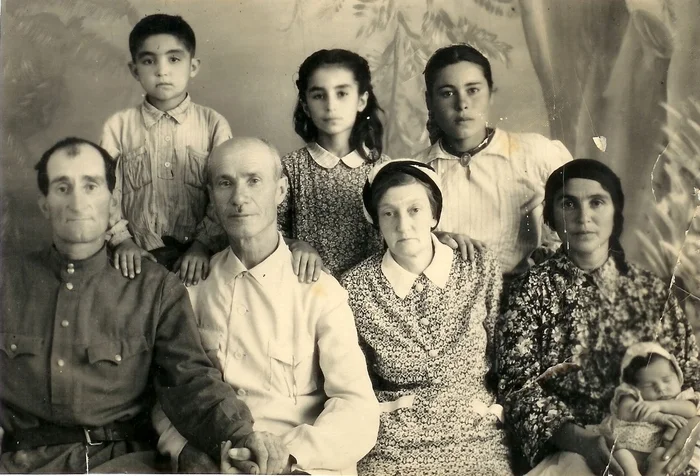 Temirtau, Kazakhstan, early 1950s - the USSR, Black and white photo, Temirtau, 50th