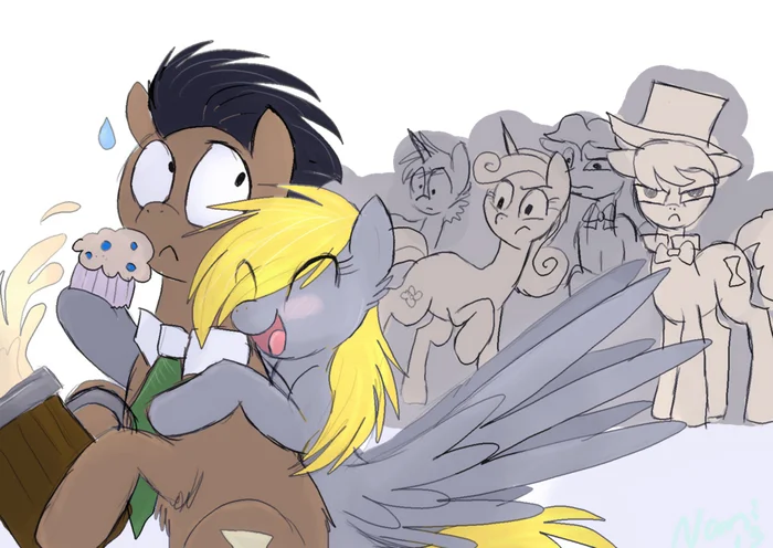 Derpantaya - My little pony, Original character, Doctor Whooves, Derpy hooves