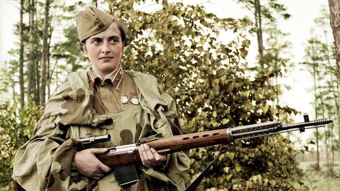 Sniper Lyudmila Pavlichenko - My, The Great Patriotic War, The soldiers, Military history, Lyudmila Pavlichenko