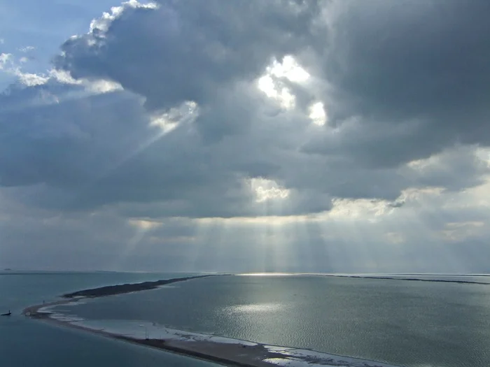 Reply to the post “Evening Rays” - My, Clouds, Sky, Sunset, The sun, Dead Sea, Israel, Reply to post, Sun rays, The photo