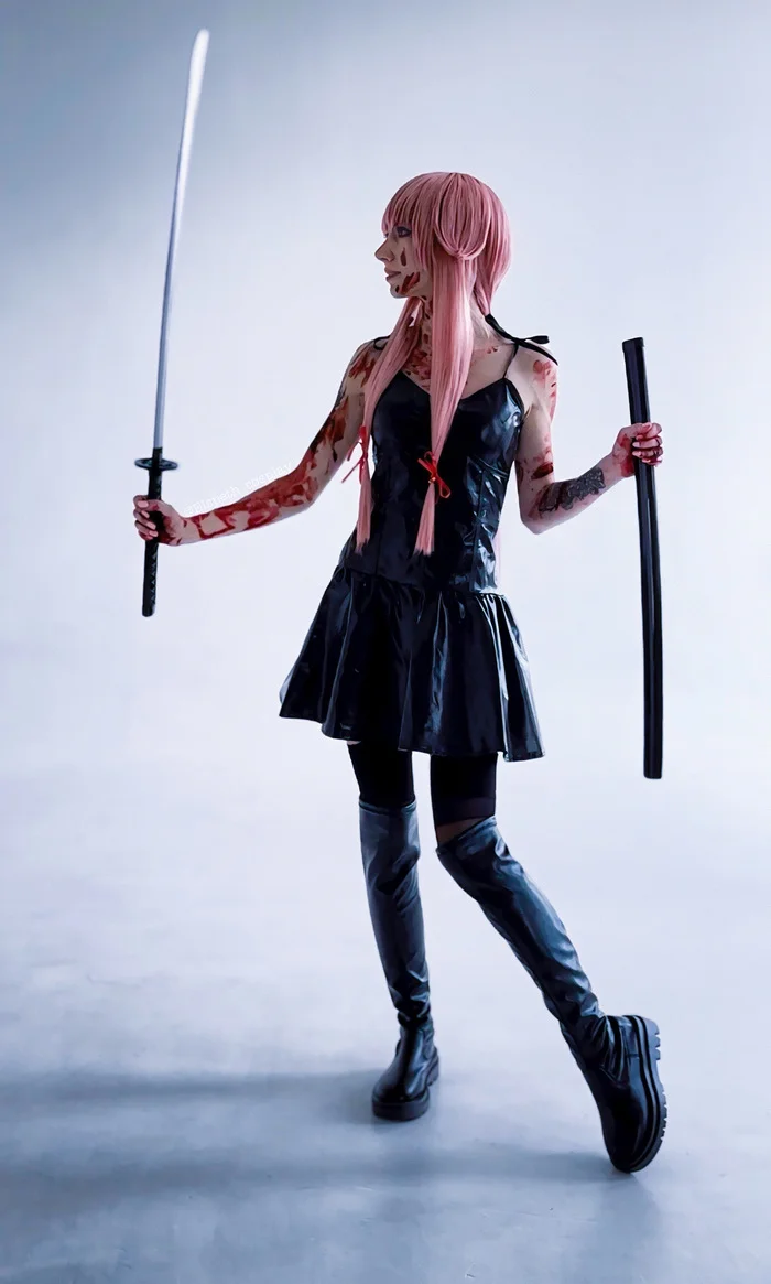 Cosplay of Yuno Gasai Mirai Nikki - My, Cosplay, Anime, Yuno gasai, Mirai Nikki, Longpost, The photo