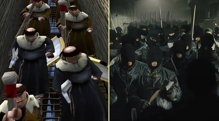 Who is cooler? - My, Stronghold, Snowpiercer, Parody, Memes, Computer games, Similarity, Стратегия, Game humor, 2005, 2013