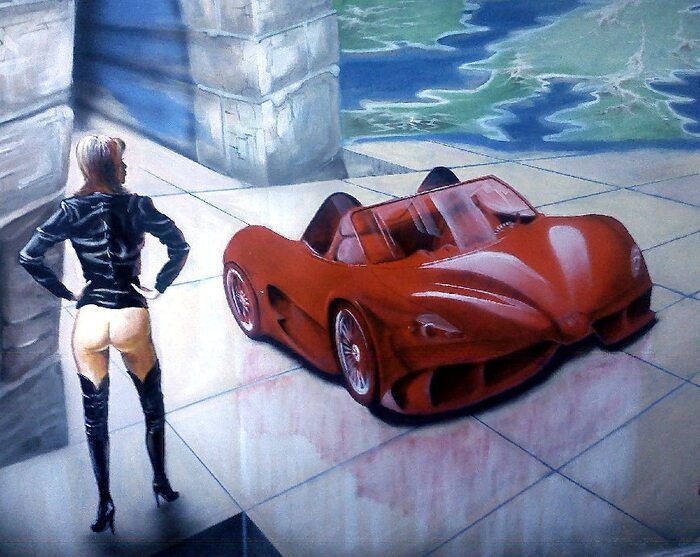 Роспись стены в комнате сына, Художник, Роспись стен, Авторская живопись