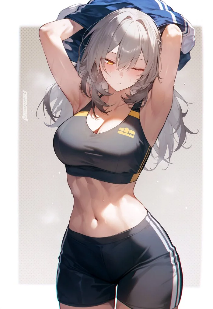 Stella - Anime art, Anime, Stelle (Honkai: Star Rail), Honkai: Star Rail, Dirresponsibly, Sportswear