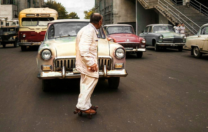 Жизнь Советской Москвы в 60-е годы. 20 раскрашенных фотографий. Часть 2 Старое фото, Колоризация, Фотография, Москва, СССР, История города, Историческое фото, 60-е, Длиннопост