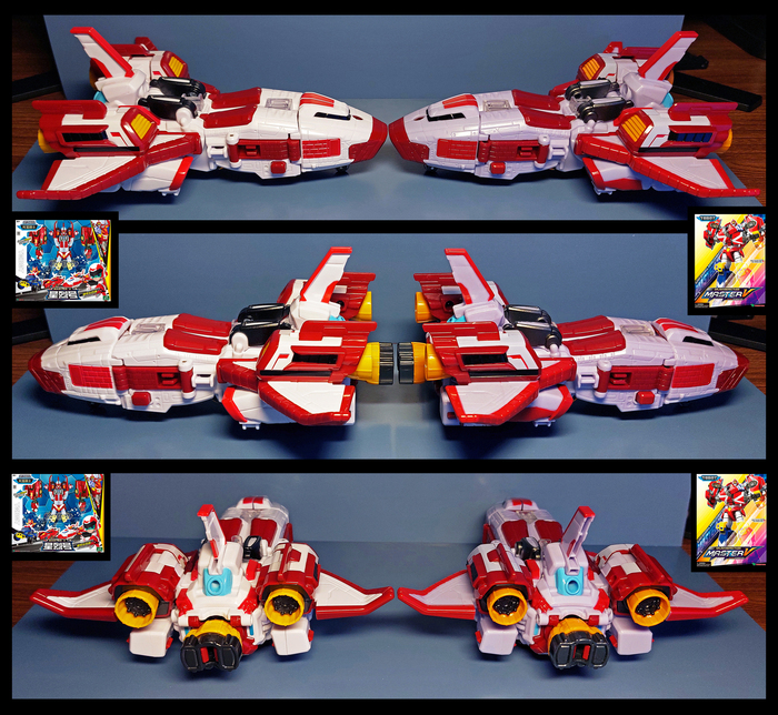 Шаттл: слева - "Lemao-ACG", справа - "Young Toys"