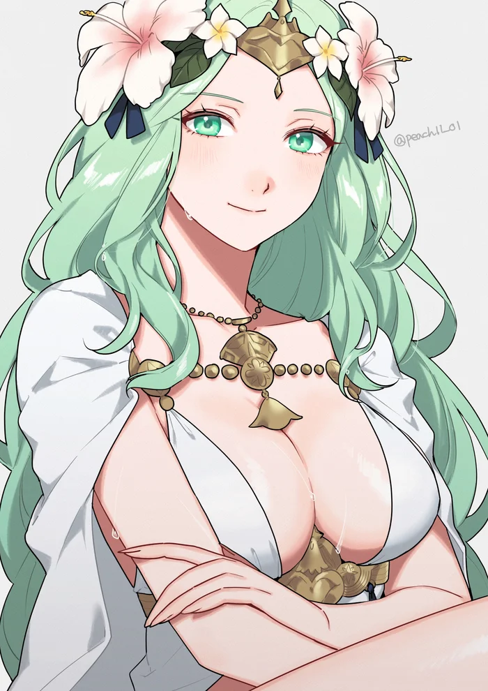 Рея - Rhea, Pixiv, Anime Art, Аниме, Fire Emblem, Сиськи