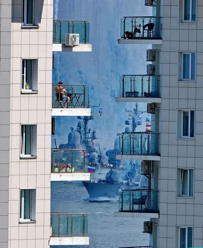 Random shot in Vladivostok - Navy Day, parade rehearsal, The photo, news, Vladivostok