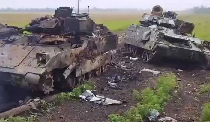 Up to five Bradley infantry fighting vehicles were destroyed by a strike by the Russian Armed Forces on a site with foreign military equipment - Ministry of Defense - Politics, news, Special operation, Military Review, Ministry of Defence, Bmp, Military equipment