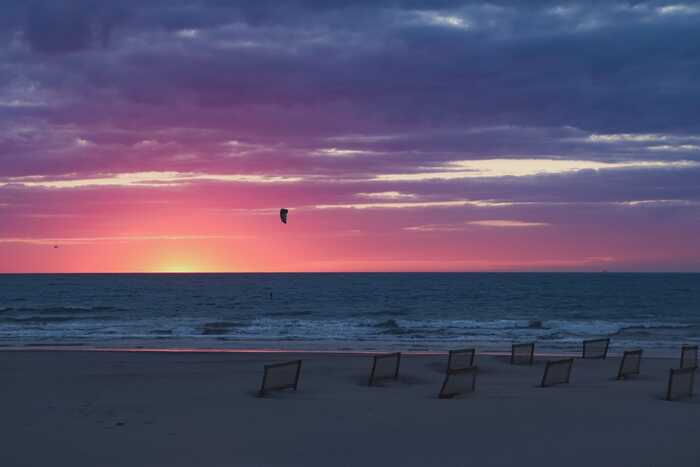 North Sea sunset - My, Sunset, North Sea, Landscape, The photo