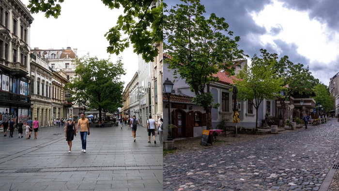 Улица князя Михаила и район Скадарлия