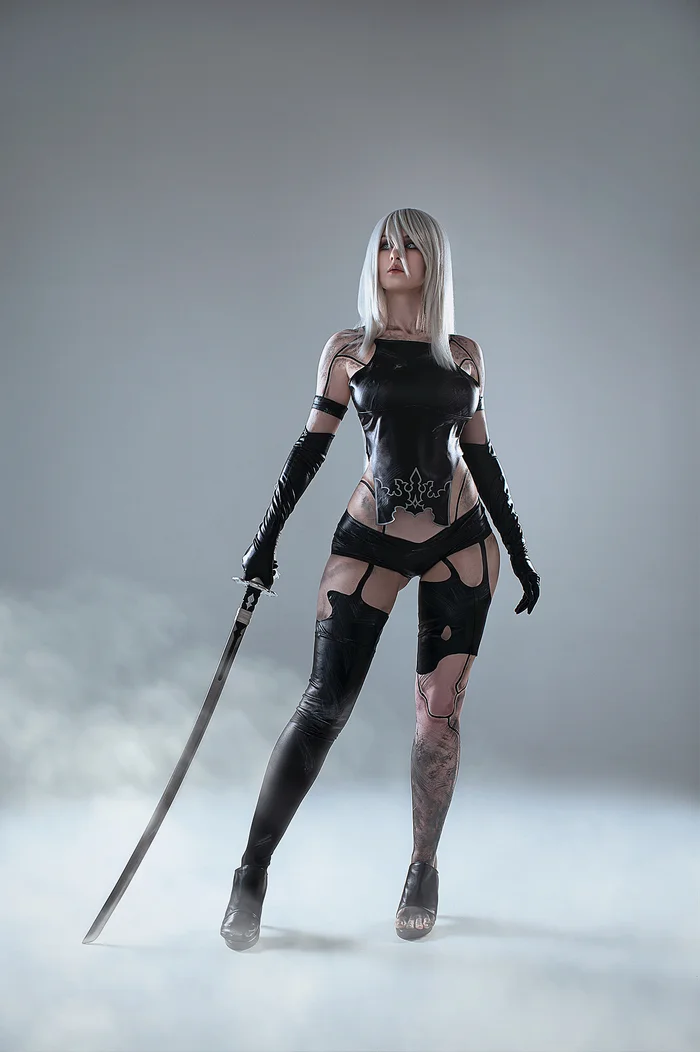 Cosplay on A2 from Nier: Automata - My, The photo, Cosplay, NIER Automata, Yorha unit No 2 type a, Longpost