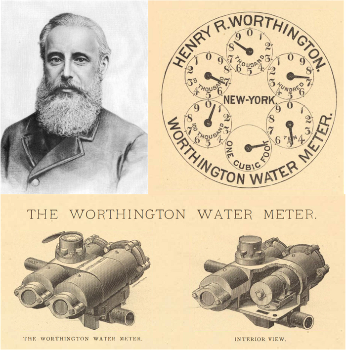    (1817-1880)     ( 1855 ).       .         .    WORTHINGTON PUMPING ENGINES. 1883.