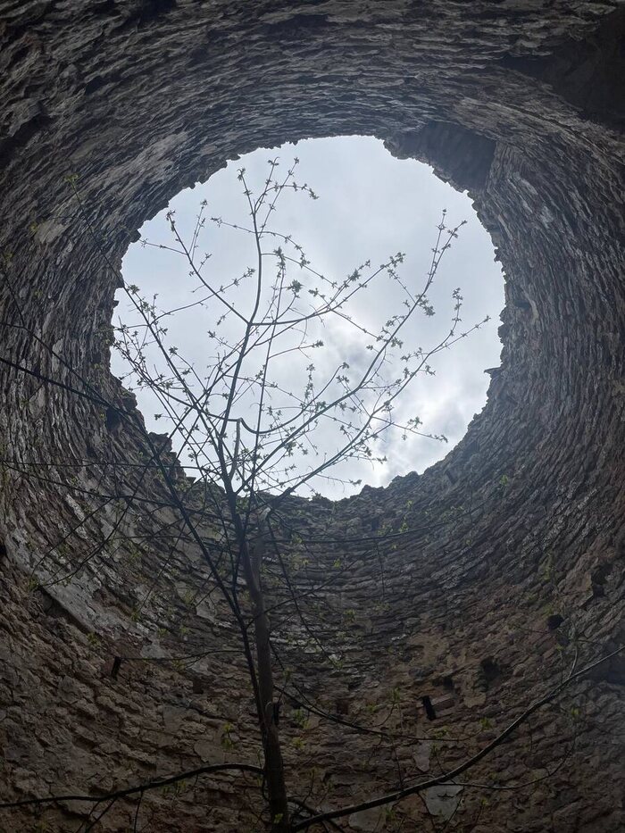 руины Мельницы вид изнутри