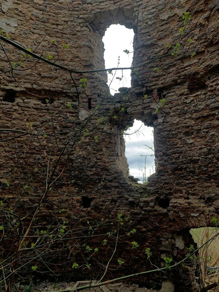 руины Мельницы вид изнутри