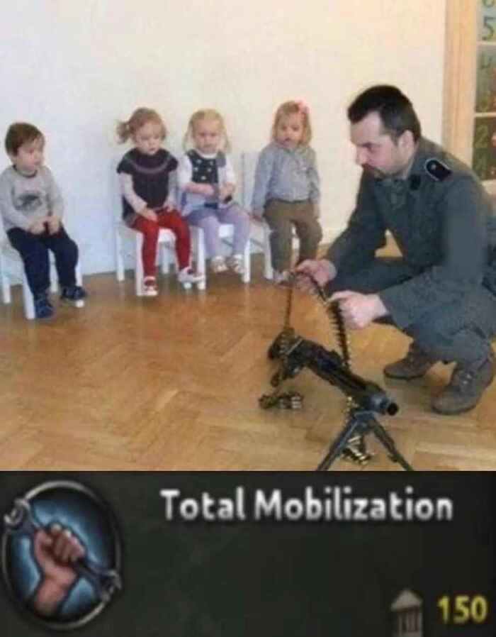 Total mobilization - Picture with text, Memes, Hardened, Hearts of Iron IV