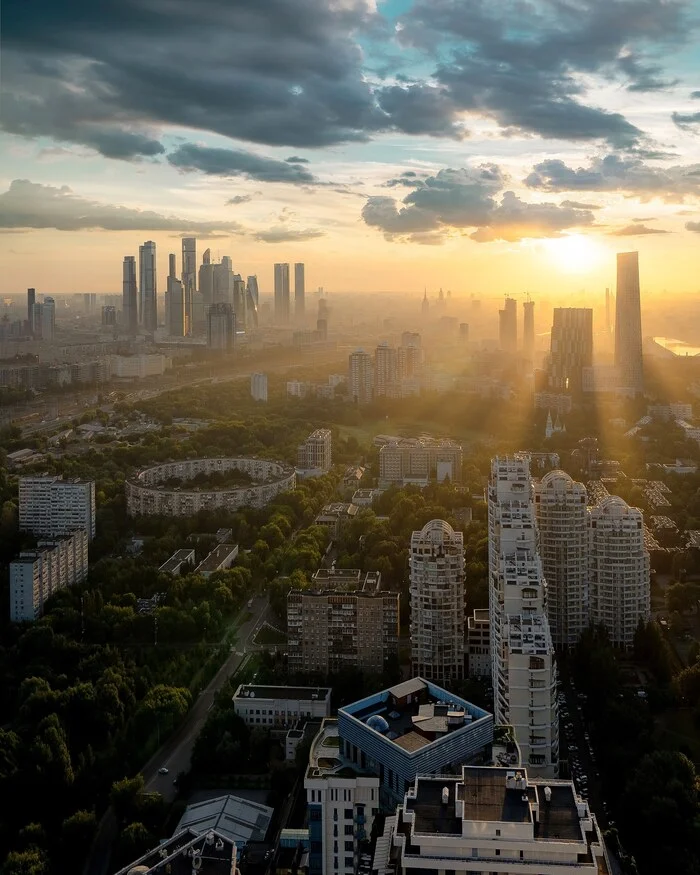 Таинство рассвета - Моё, Архитектура, Фотография, Москва, Город, Красота, Рассвет