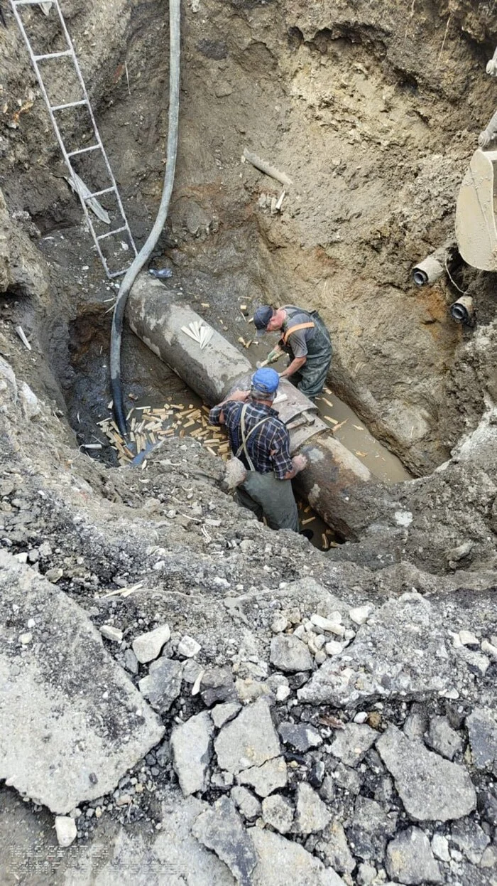 Modern technologies - Saratov, Repair, Water supply, Water pipes, Crash, Pipe