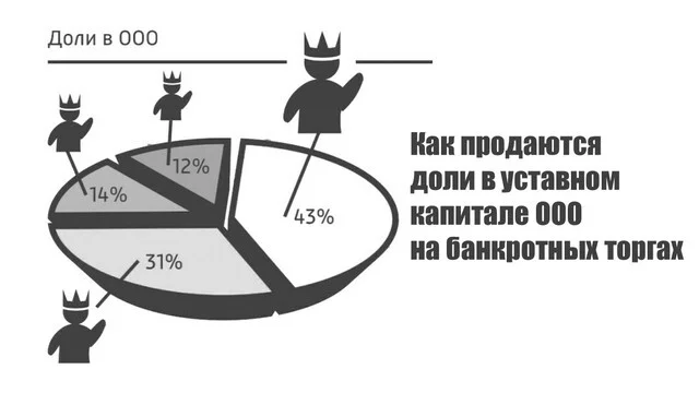 Как продаются доли в уставном капитале ООО на банкротных торгах - Моё, Торги, Банкротство, Доли