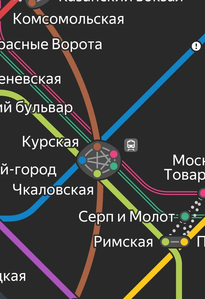 And so this is where the root of evil is... - My, Hell, Metro, Moscow, Kurskaya Metro Station, Screenshot