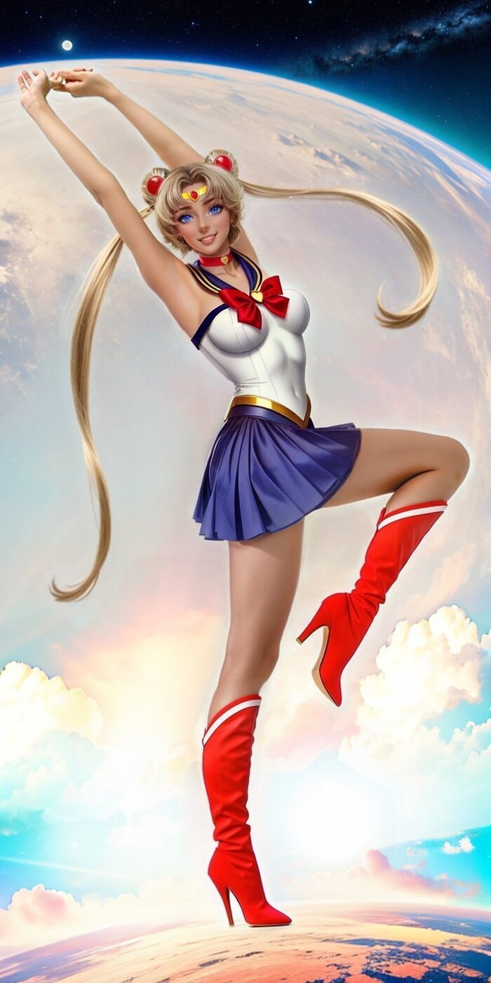 Sailor Moon  , Stable Diffusion, ,   , Sailor Moon, Anime Art
