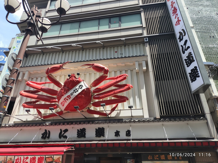Я не могу завтракать морепродуктами, поэтому жаль, что были в Осаке не в обед.