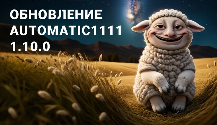 Updating AI generator Automatic1111 to 1.10.0: SD3 support, innovations and possible problems. Is it worth upgrading? - My, Artificial Intelligence, Stable diffusion, Нейронные сети, Automatic1111, Update, Neural network art, Sdxl, Longpost, Sd3