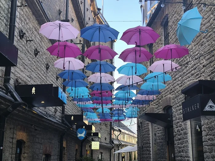 Parking for Mary Poppins) - My, Umbrella, Mobile photography