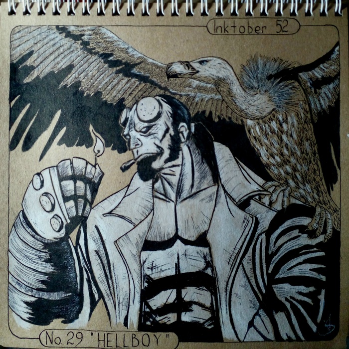 Inktober 52. Week 29 "HELLBOY"