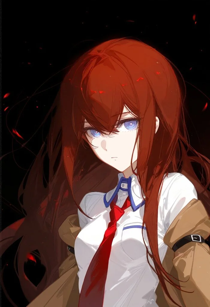 Kurisu - Anime art, Anime, Kurisu makise, Steins gate, Neural network art