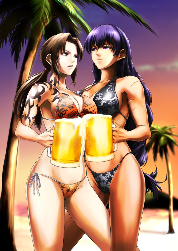    , Anime Art, Revy, Roberta, Black Lagoon, 