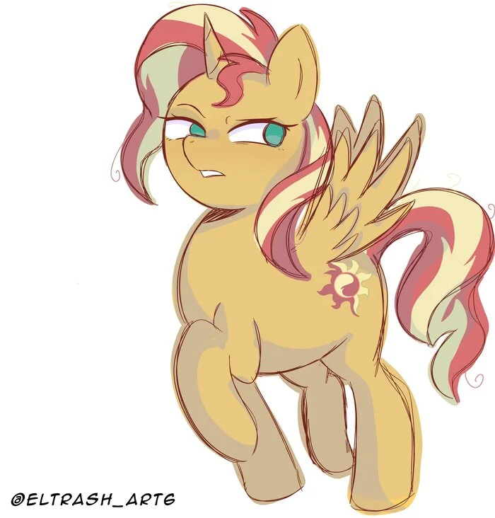 Sunset Princess - My little pony, Sunset shimmer, Art