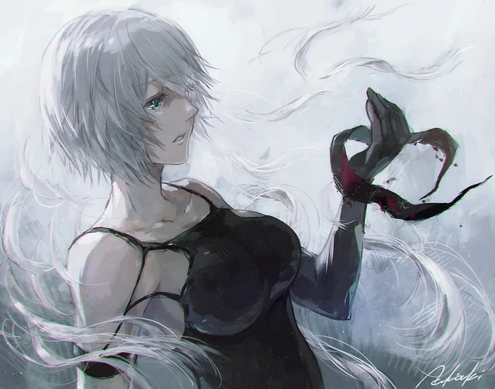 Yorha A2 - Арт, Игры, NIER Automata, Yorha unit No 2 type a