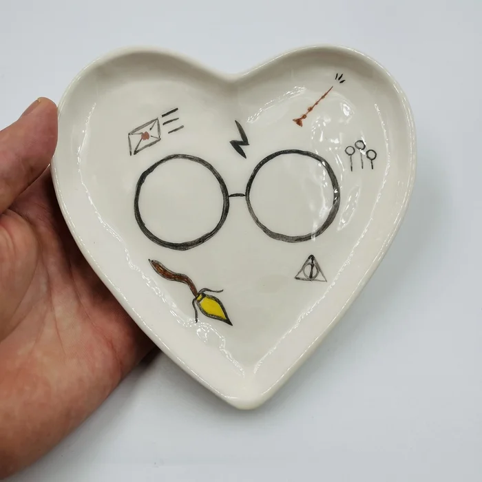 My - My, Ceramics, Handmade, Harry Potter, Plate, Longpost