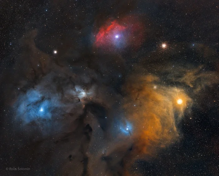 Astrohobby #35. Complex of clouds in the region of the stars Antares and Rho Ophiuchi (re-photograph) - My, Astrophoto, Telescope, Astronomy, Stars, Nebula, Starry sky, Milky Way, Night shooting