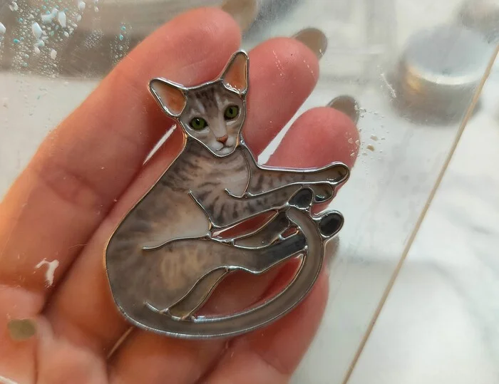 Коты с усами да с лапами - Моё, Эпоксидная смола, Рукоделие с процессом, Украшения из эпоксидной смолы, Творчество, Украшение, Украшения из проволоки, Кот, Длиннопост
