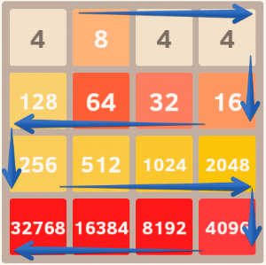 How to play 2048 (simple strategy) - My, 2048, Головоломка, Longpost