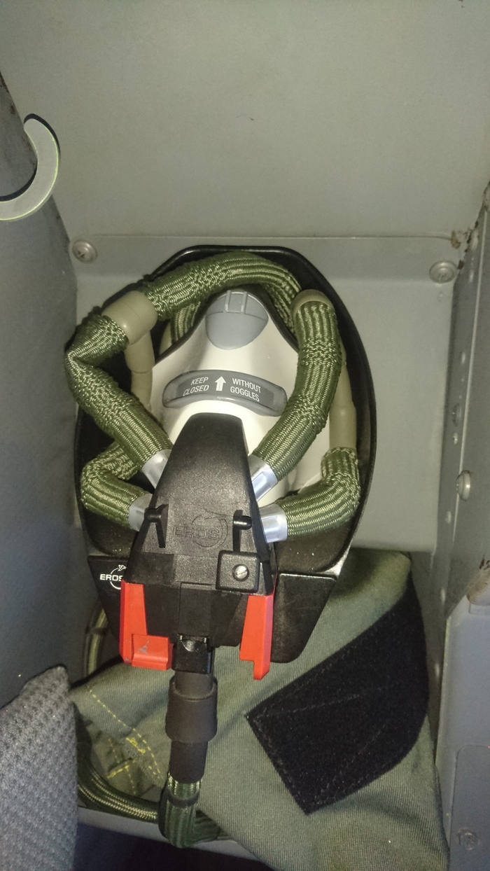 В одной из кабин мы обнаружили лицехвата.