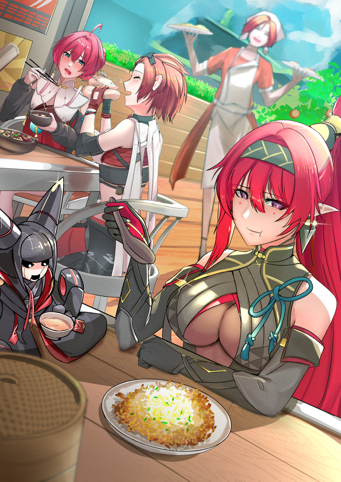  , Anime Art, Wuthering Waves, Chixia (Wuthering waves), Danjin (Wuthering Waves), Yinlin (Wuthering Waves)