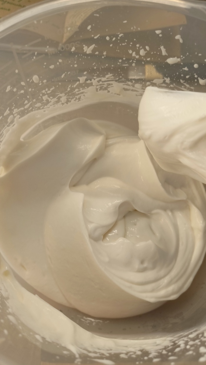 Вот такой гладкий крем получился.