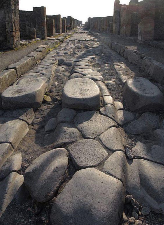 2000 year old street, Pompeii - Ancient Rome, Antiquity, Road, The Roman Empire, Pompeii, The photo