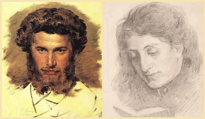 После венчания Куинджи пишет портрет жены