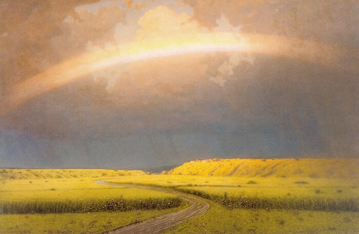 «Радуга» — первое произведение, которое Куинджи продемонстрировал людям после периода затишья