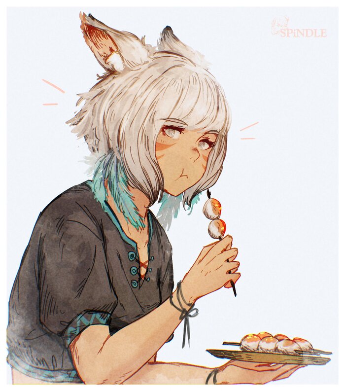   -? Anime Art, , Game Art, Final Fantasy XIV, Yshtola, Animal Ears, , Twitter (), Aidenr0