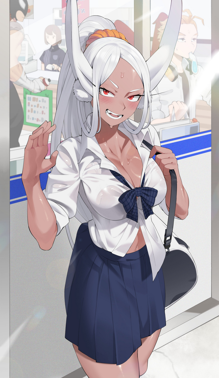  Anime Art, , Boku no Hero Academia, Miruko, Animal Ears