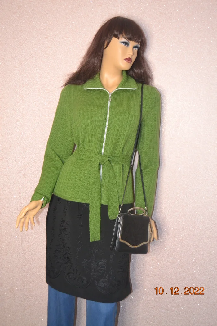 Knitted Pea Jacket - My, Needlework, Needlework without process, Knitting, Jacket, Longpost